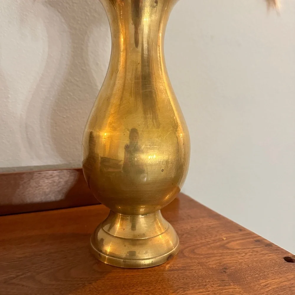Vintage brass vase